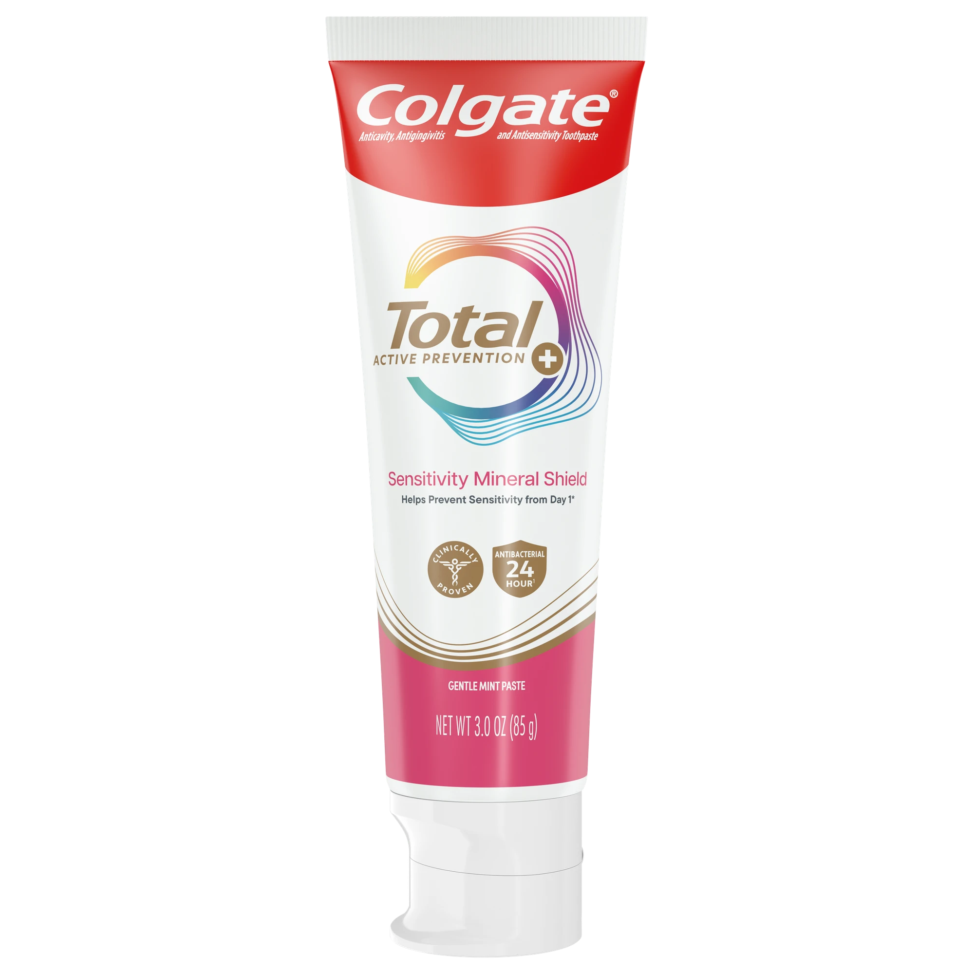 Colgate Total Active Prevention Sensitivity Mineral Shield Mint Toothpaste, Gentle Mint