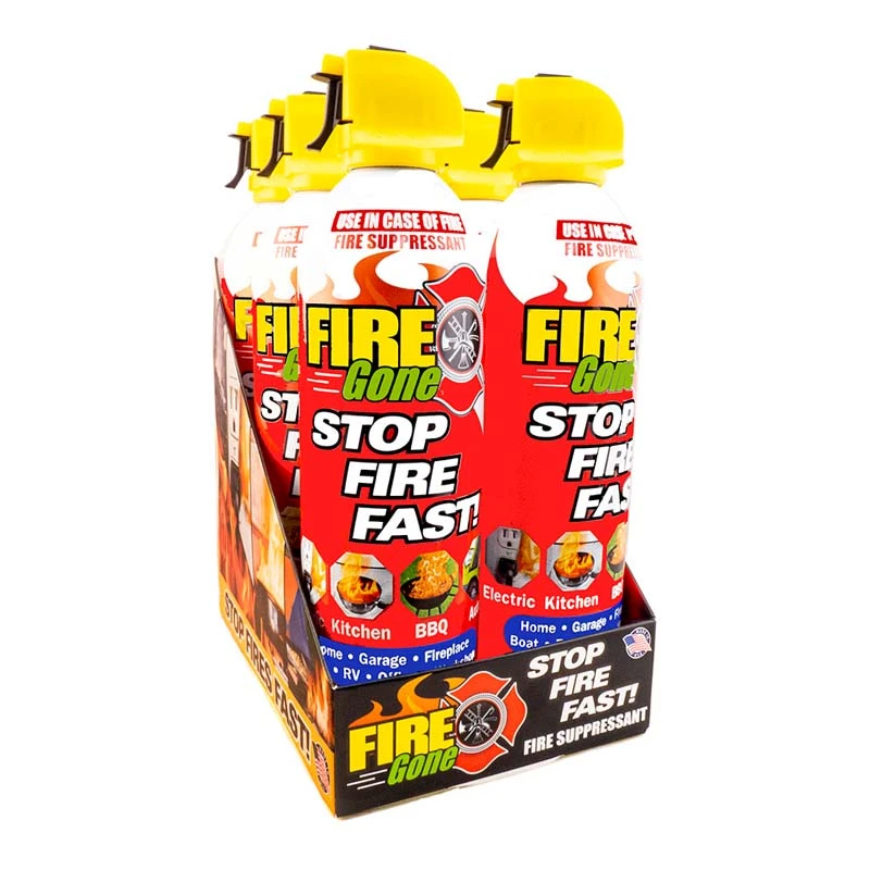 Fire Gone FG6-067-106 Fire Suppressant Display, Pack of 6